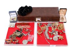 An assortment of costume jewellery.
