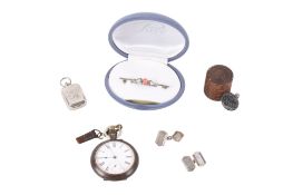 A small group of silver and other collectables.