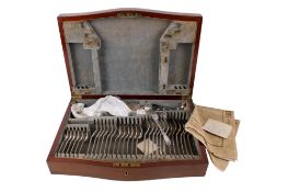A canteen of Thomas Turner & Co silverplated Encore cutlery.