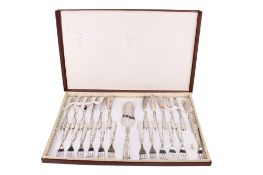 A 20th century 800 Standard silver flatware service.