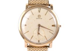 A 9ct gold gentleman's Omega wristwatch.