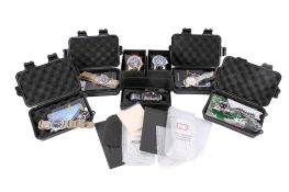 A collection of seven wristwatches.