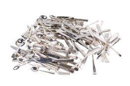 A large quantity of silverplated Ryals cutlery and a large cake slice.