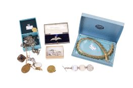 A small group of costume jewellery.