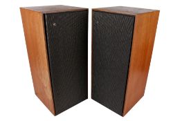 Pair of vintage Bang & Olufsen Beovox 3000 speakers. In teak cabinets.