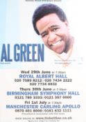 Al Green - Everything's OK, 2005, tour poster. With a signature, 50cm x 69cm, framed and glazed.
