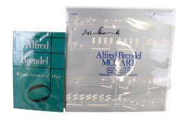 Alfred Brendel (1931 - 2025) - signed book and LP vinyl album.