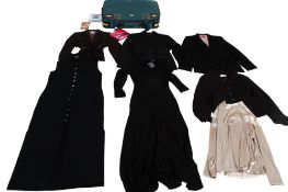 An assortment of ladies clothing.
