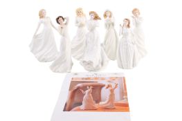 A group of seven assorted Royal Doulton Sentiments porcelain figures.