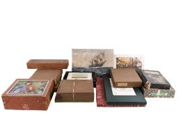 A collection of assorted vintage wooden jigsaw puzzles some hand cut.