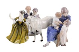 Four 20th century porcelain figures.