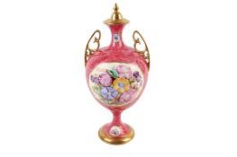 A late 20th century Caverswall vase.