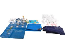 A collection of assorted Babycham collectables.