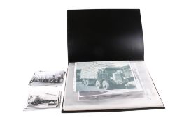 A collection of assorted black and white photographs of heavy goods vehicles and lorries.