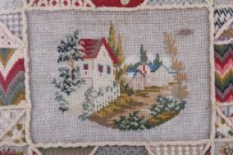 An early 20th century embroidered panel.