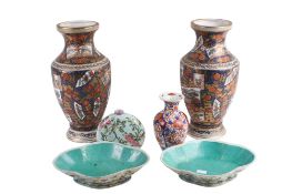 Six pieces of Chinese ceramics.