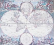 Two coloured maps. Oxford and Buckingham, and a World map, max.