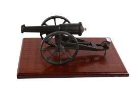 A scratch built model of a cannon.