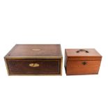 Two 19th century wooden boxes.