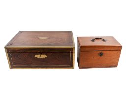 Two 19th century wooden boxes.