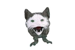 An Austrian style cast metal novelty inkwell.