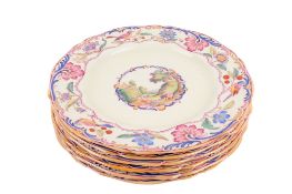 A set of six Spode Copeland Gobelin dinner plates.