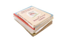 Seven vintage children's books.