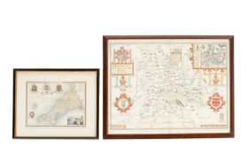 Two antique mezzotint prints.