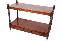 An early 20th century mahogany buffet table.