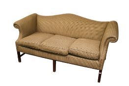 A vintage three seater sofa.