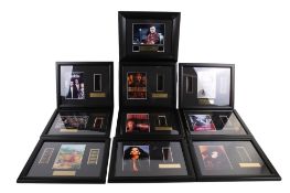 A collection of ten limited edition genuine piece of film.