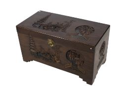 A Chinese camphor chest.