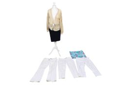 An assortment of ladies designer and high street clothing.