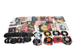 A collection of LP vinyl and single records. Including The Bachelors, The Seekers, Carpenters, etc.