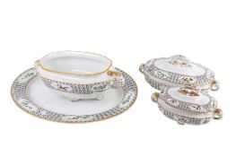 Four pieces of a Royal Worcester dinner service.