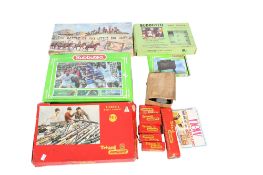 A collection of vintage toys.