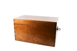 A vintage wooden box.