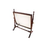 A Victorian mahogany veneer swing dressing mirror.