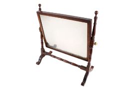 A Victorian mahogany veneer swing dressing mirror.