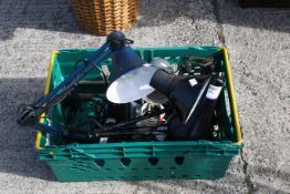 A group of assorted desk lamps. Including multi-poise, etc. All items in this auction are sold as