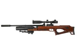 Aselkon AS Inter MX9 CO2 0.177'' air rifle. S/n MX20113156, with a Discovery VT-R 3-12X42SFIR