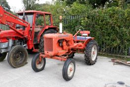 An Allis-Chambers model B tractor with hydaulic and pulley work. Reg. MYB 696 (no documents),