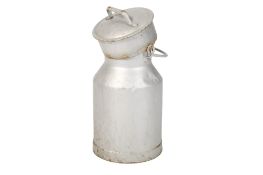 A small galvanised metal milk churn. H40cm All items in this auction are sold as seen, We are unable