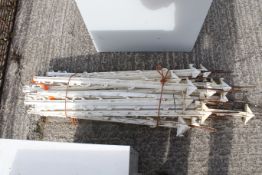 25x fence posts. H90cm (without spike) All items in this auction are sold as seen, We are unable