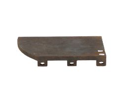 A heavy iron surface plate. L52cm W31cm H6.5cm All items in this auction are sold as seen, We are