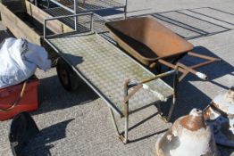 A two wheel trolley barrow
