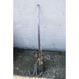 A set of W & T Avery 300lb butcher's steelyard balance scales. L102cm. All items in this auction are