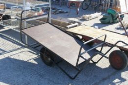 A two wheel trolley barrow