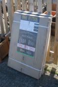 Two Storalex boltless shelving units, boxed (as new). H1800mm x W900mm x D600 All items in this
