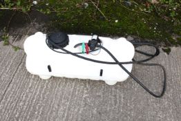 A quad bike plant or garden sprayer. With a Delavan PowerFLO electric pump, 450cm hose, and 15